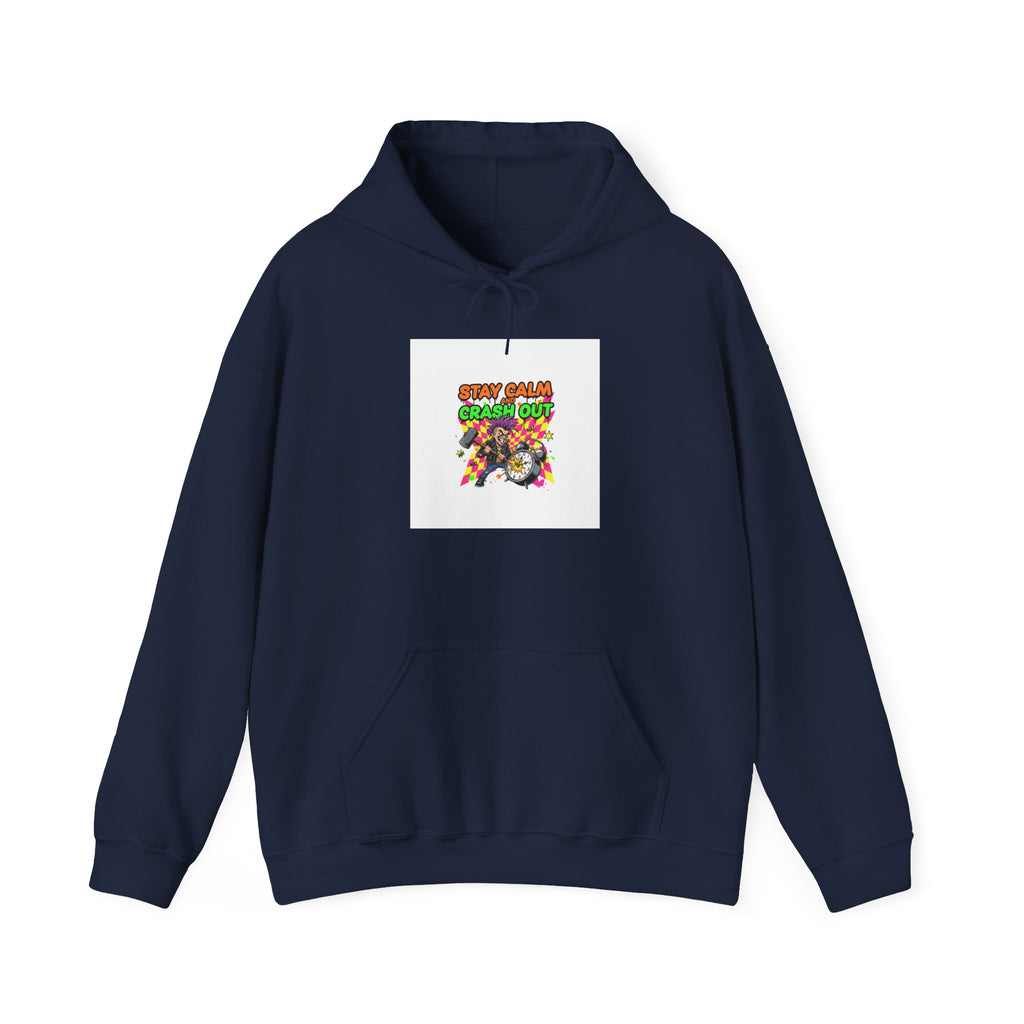 Crash Out Meltdown hoodie | neon warning streetwear, graffiti skate vibe