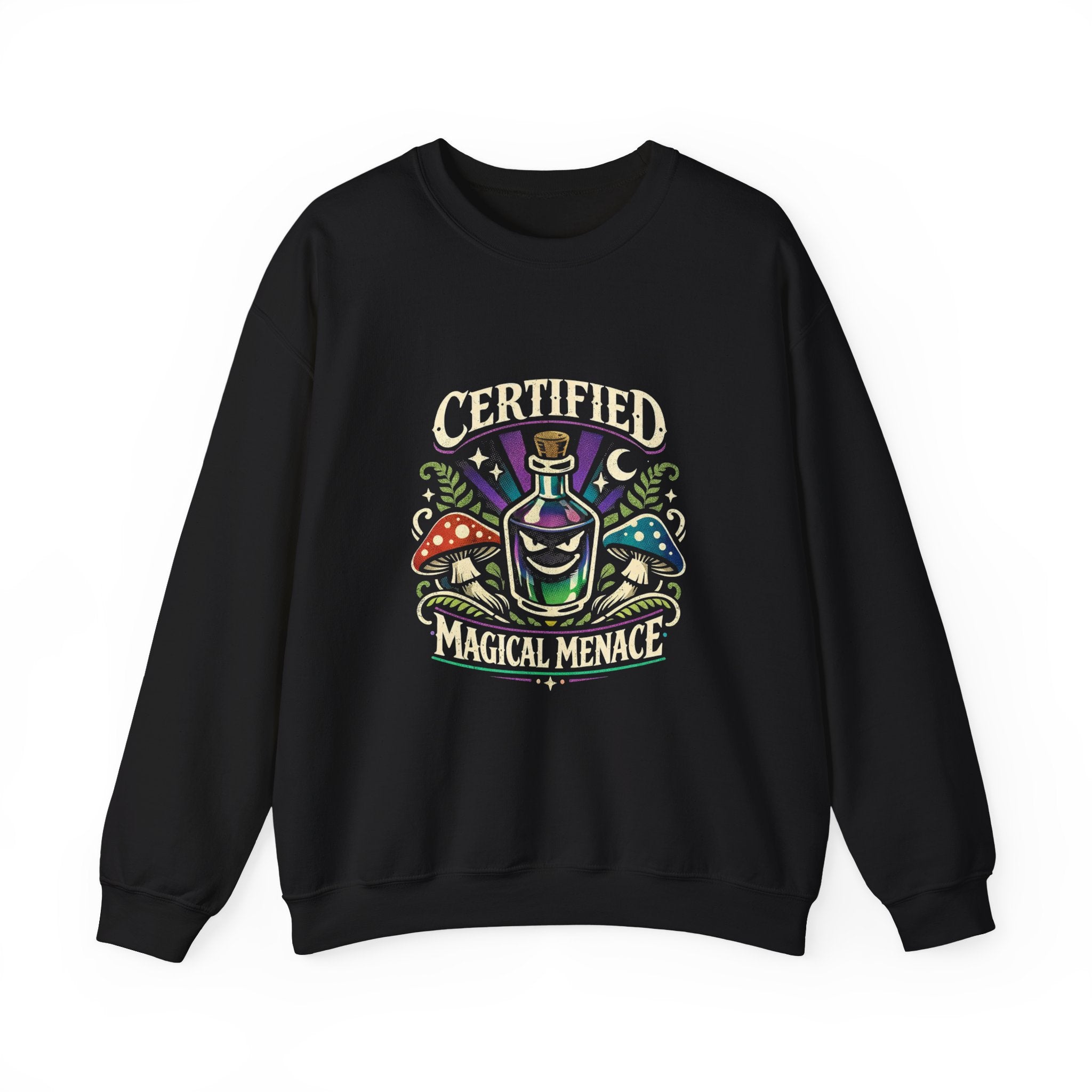 Mushroom Celestial Eye Crewneck | Cottagecore Goblincore Sweatshirt
