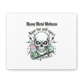 Roar for Self-Care Skull Canvas | heavy metal wellness, gothic wellness quote