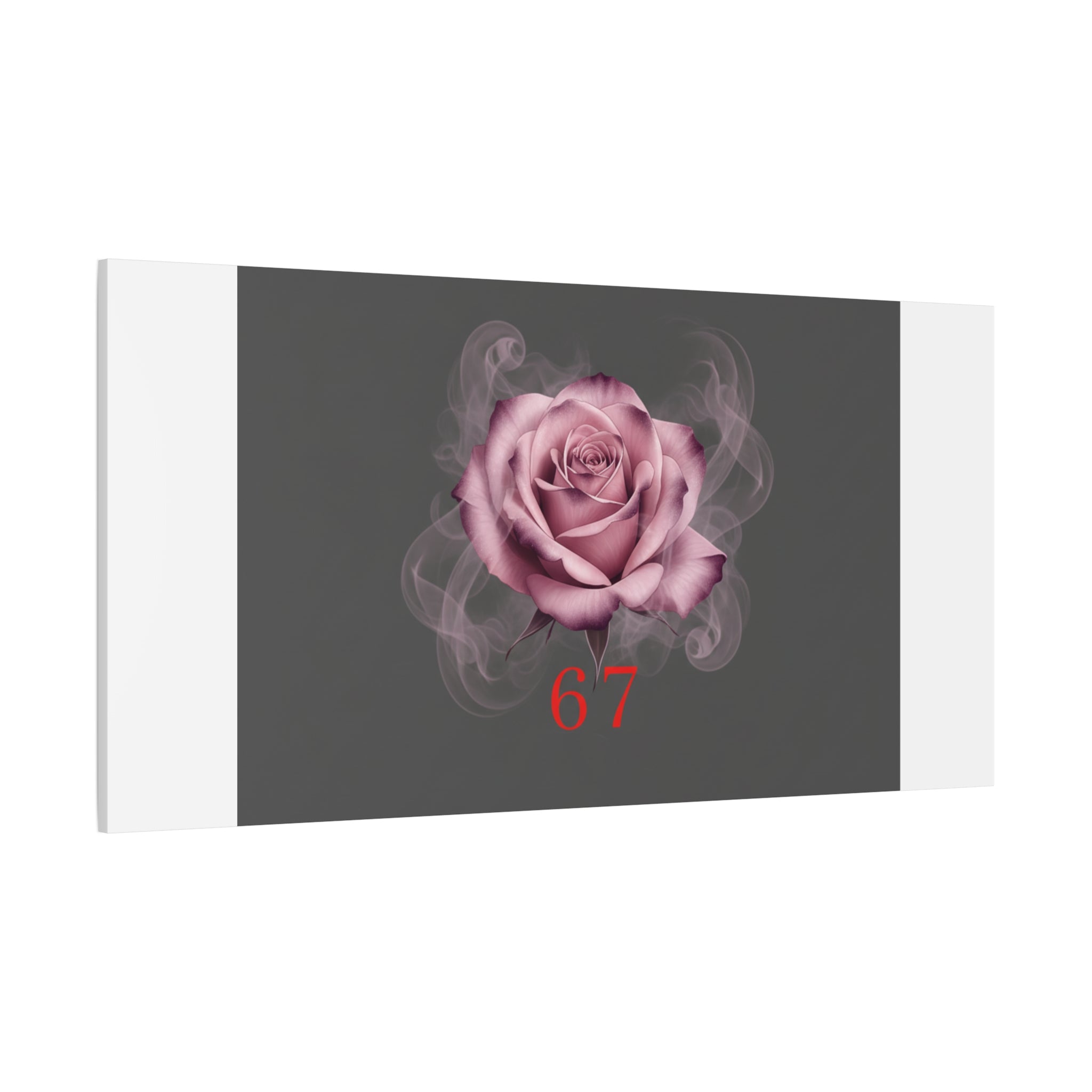 6 7 Valentine's Canvas | Viral Gothic Rose Wall Art | 6 7 Meaning Dark Romance