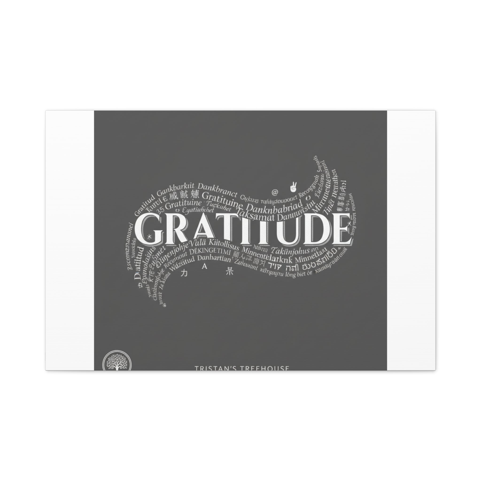 Gratitude Wall Art Matte Canvas | Tiny Treats, sweet uplifting print