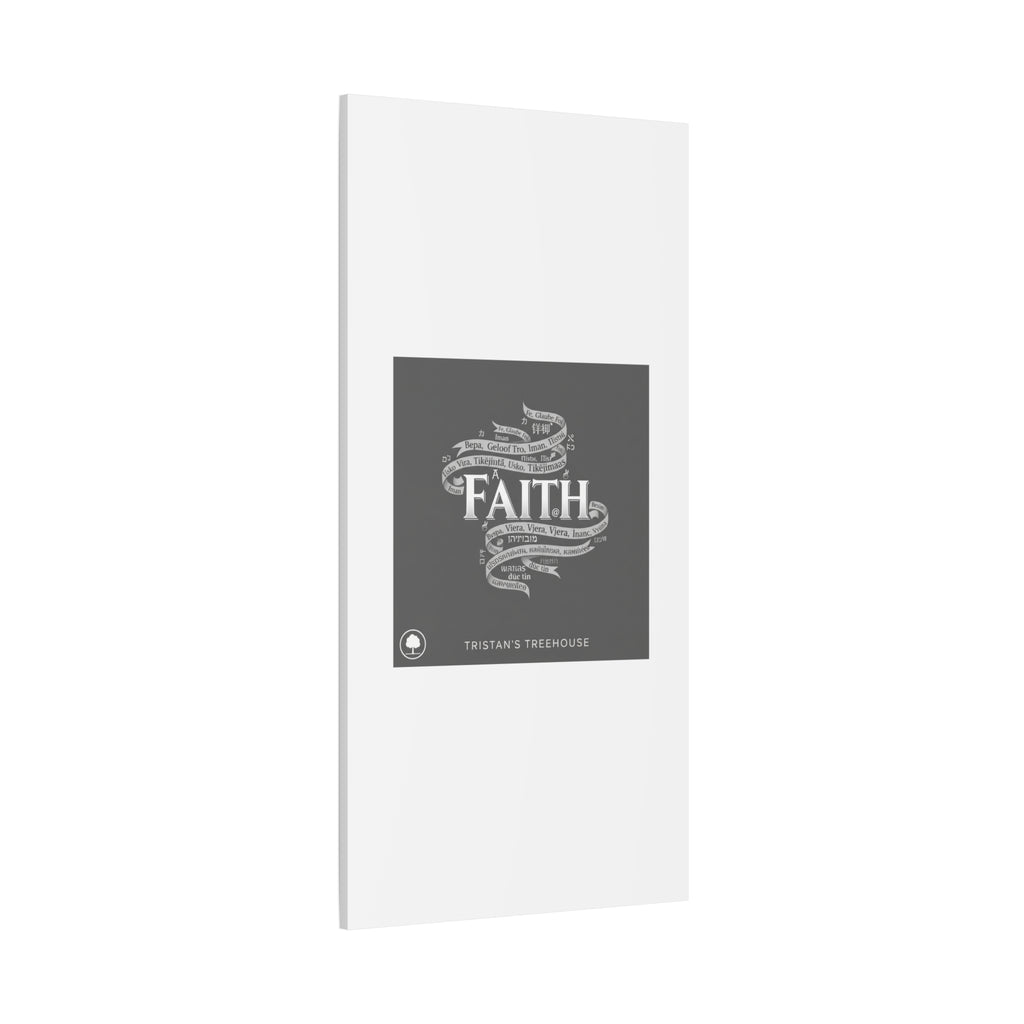 handwritten faith ribbon Canvas | sketch aesthetic, doodle design