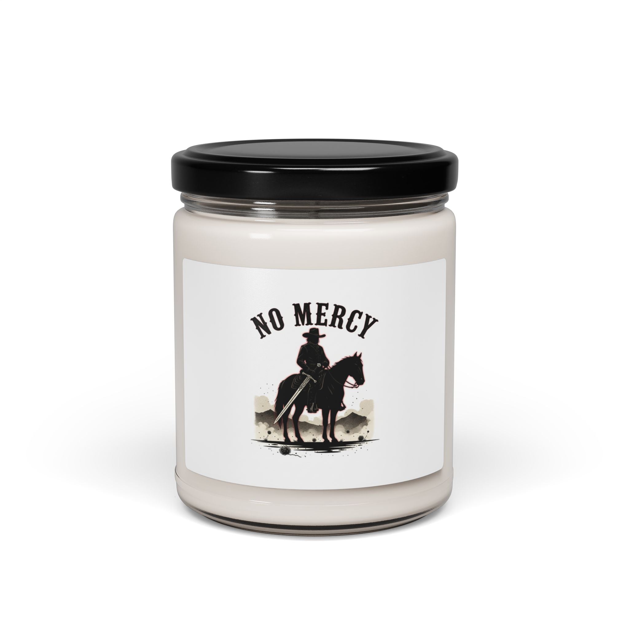 No Mercy Cowboy Skull Candle, Soy Candle | Western-Gothic, Desert Noir Scent
