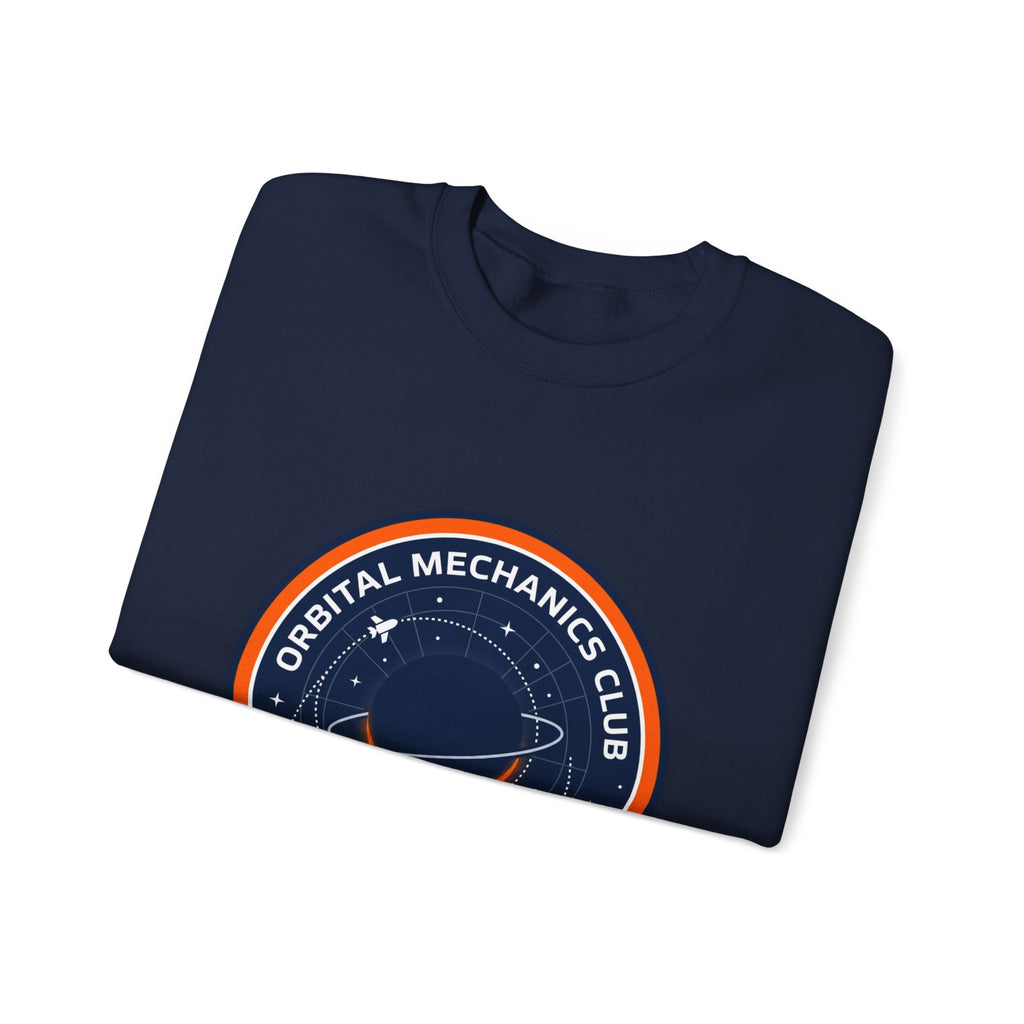 Orbital Mechanics Club Sweatshirt | mission patch, space science
