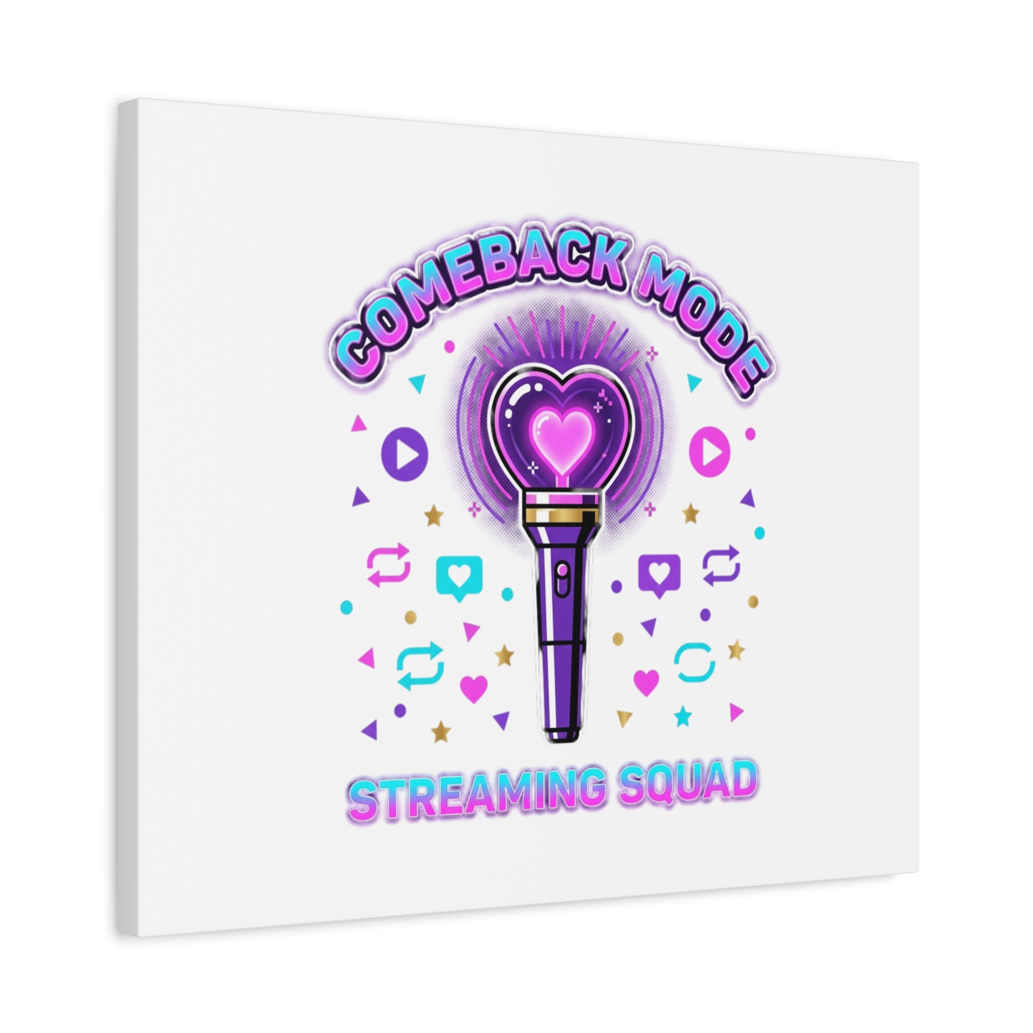 Comeback Mode Lightstick Canvas | K-pop Comeback, Streaming Squad
