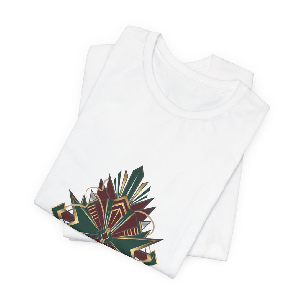 "Timeless Elegance" Art Deco Geometric T-Shirt | Vintage Luxury Graphic Tee