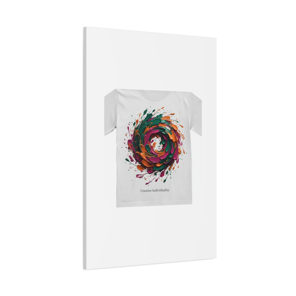 Painterly Abstract Floral Swirl Canvas | Matte Stretched Canvas