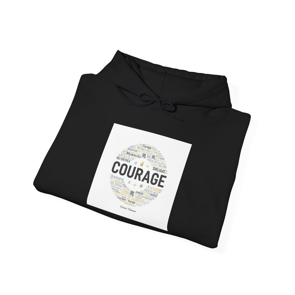 Courage Minimalist Circle Hoodie | Fresh Start apparel, reset mode design