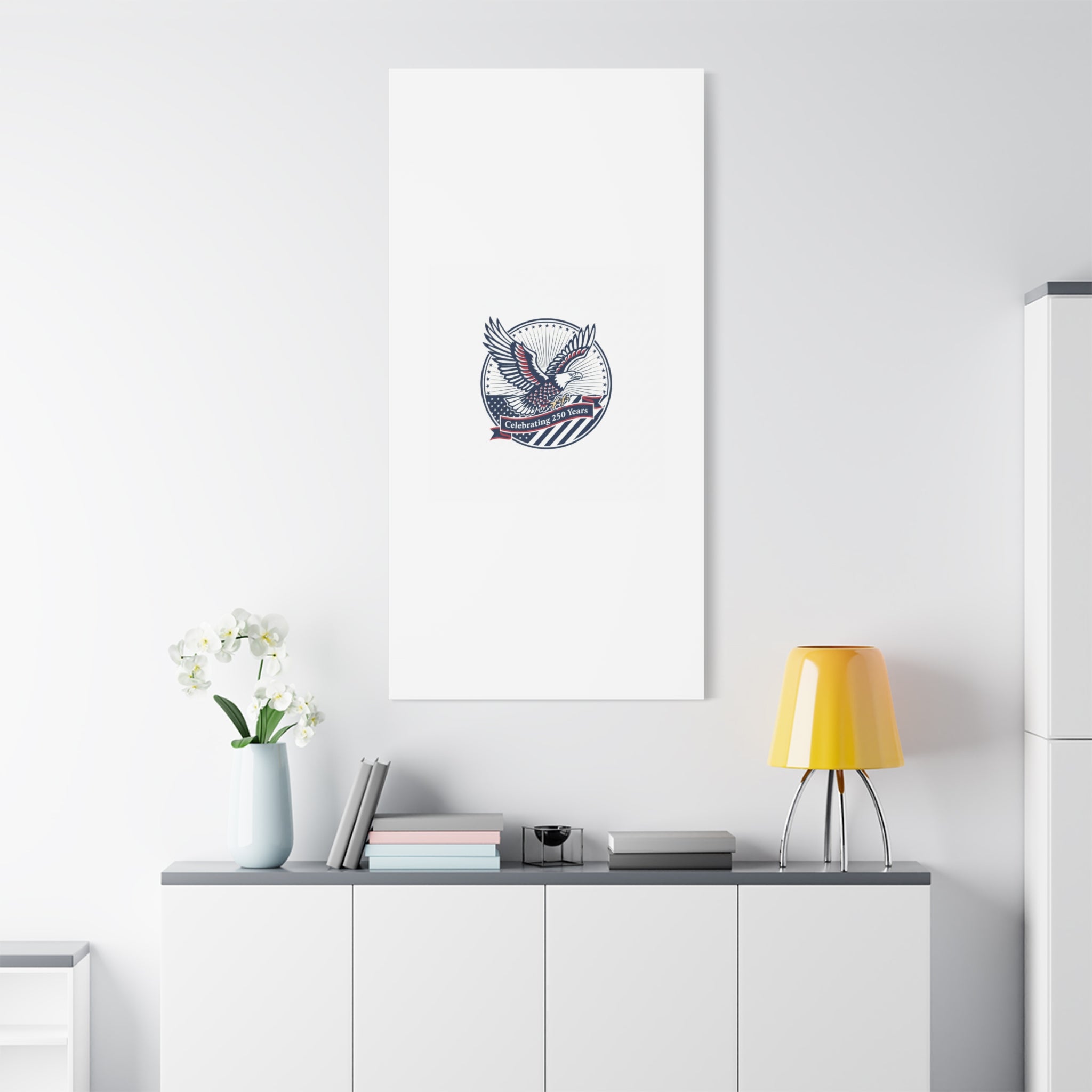 250th Anniversary Eagle Emblem Canvas | Semiquincentennial Americana