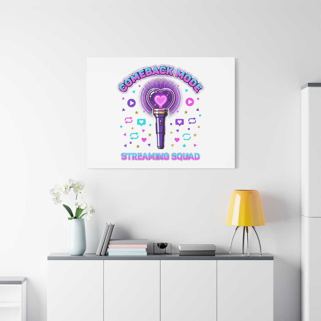 Comeback Mode Lightstick Canvas | K-pop Comeback, Streaming Squad