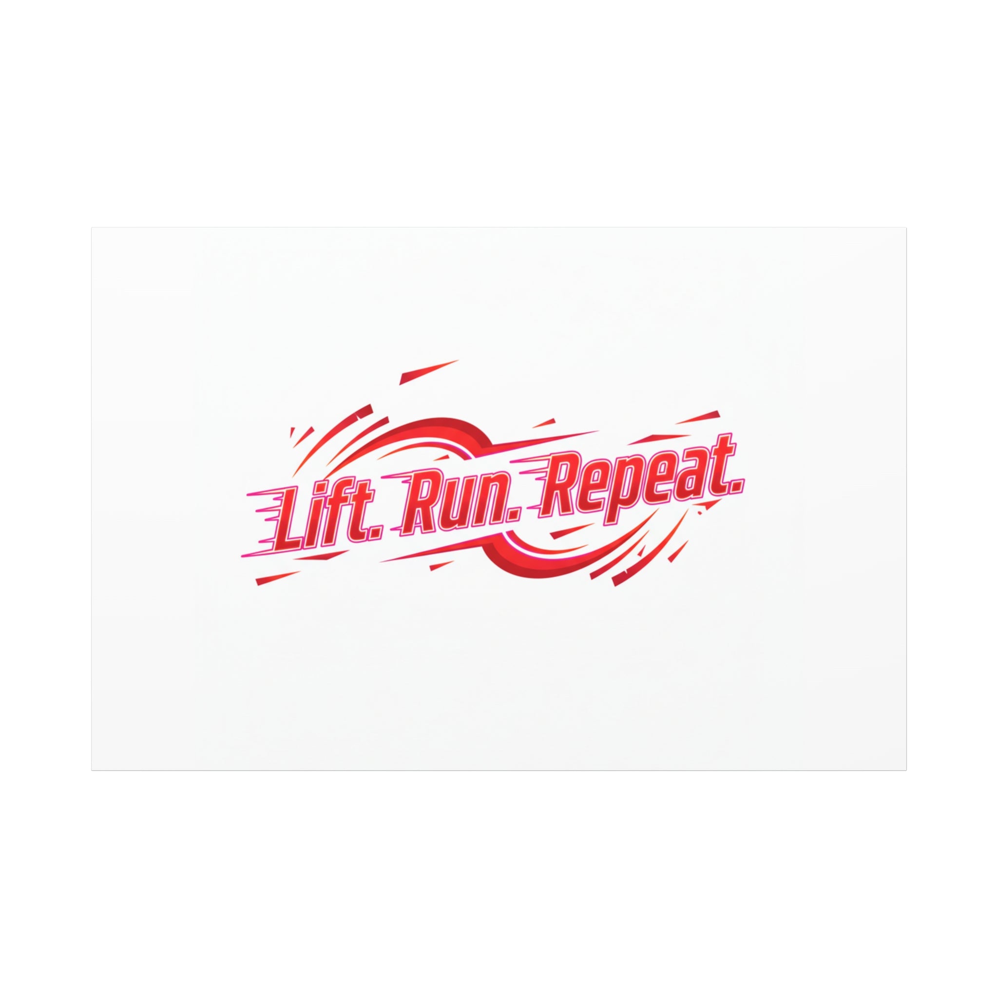 Lift Run Repeat Canvas | Fitness Wall Art, Gym Motivation