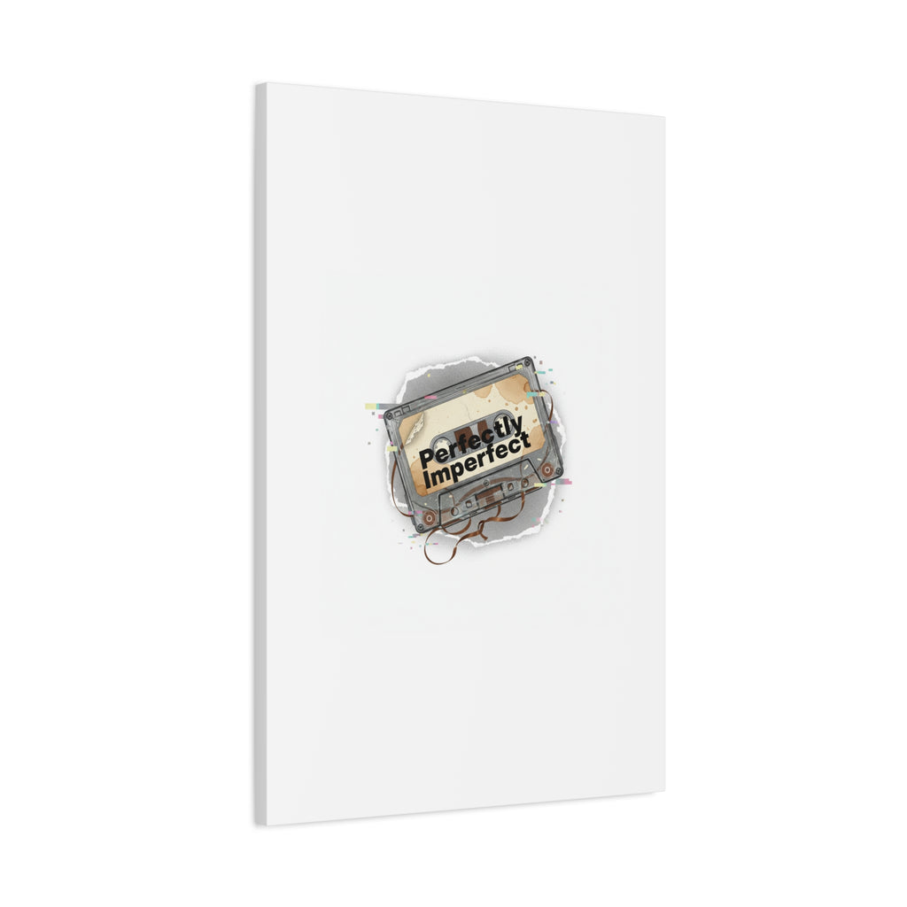Perfectly Imperfect Cassette, Canvas Print | Analog Error, glitch art static