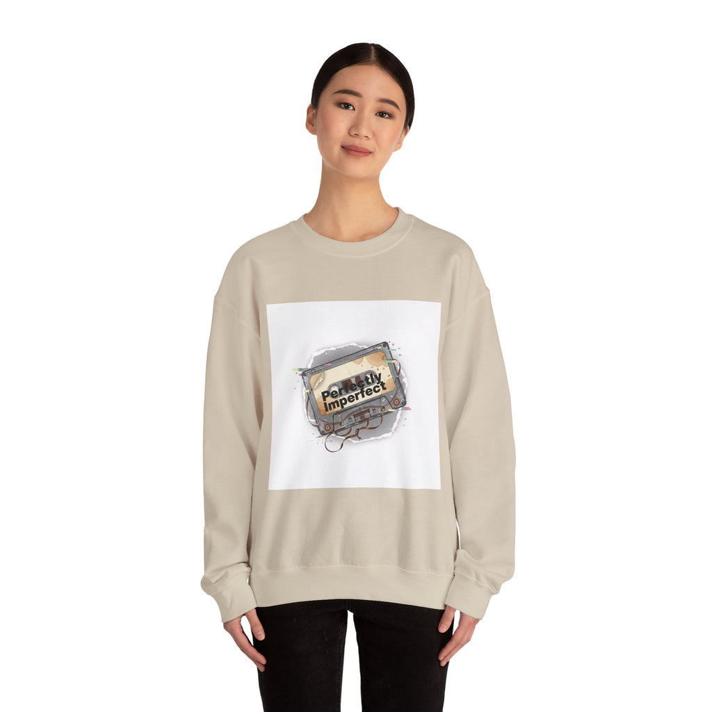 Glitch Tape 'Perfectly Imperfect' Sweatshirt | Analog Error, VHS Static