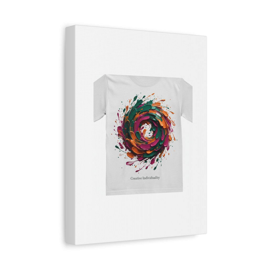 Painterly Abstract Floral Swirl Canvas | Matte Stretched Canvas