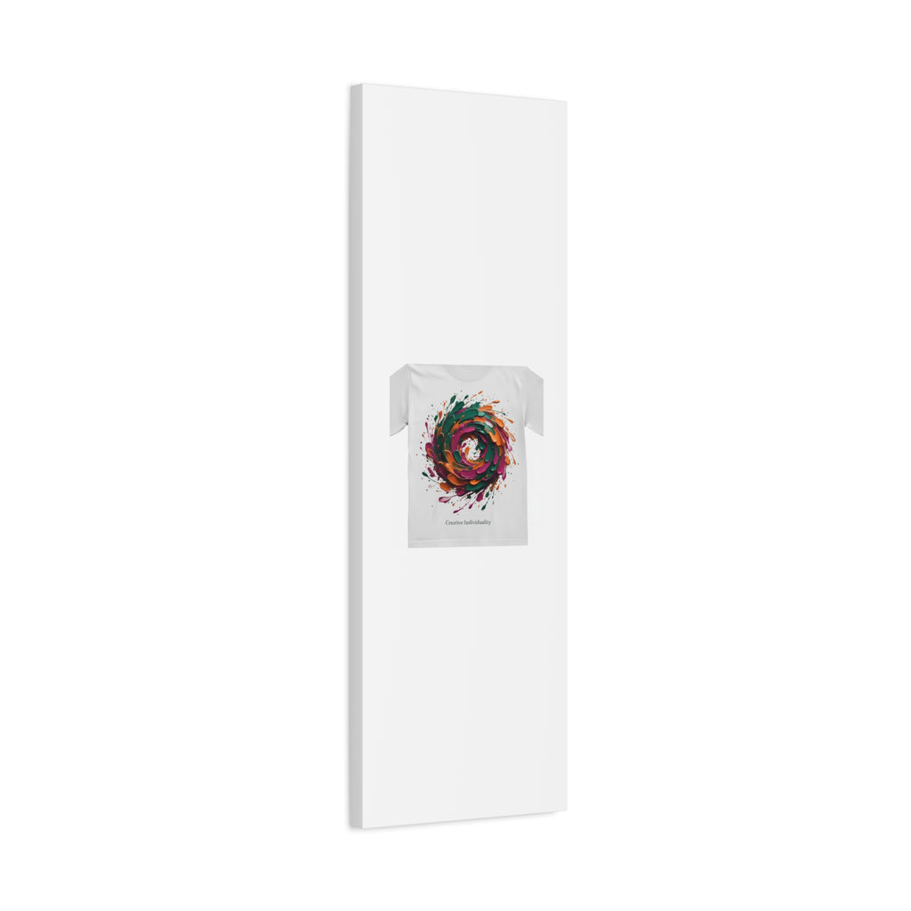 Painterly Abstract Floral Swirl Canvas | Matte Stretched Canvas