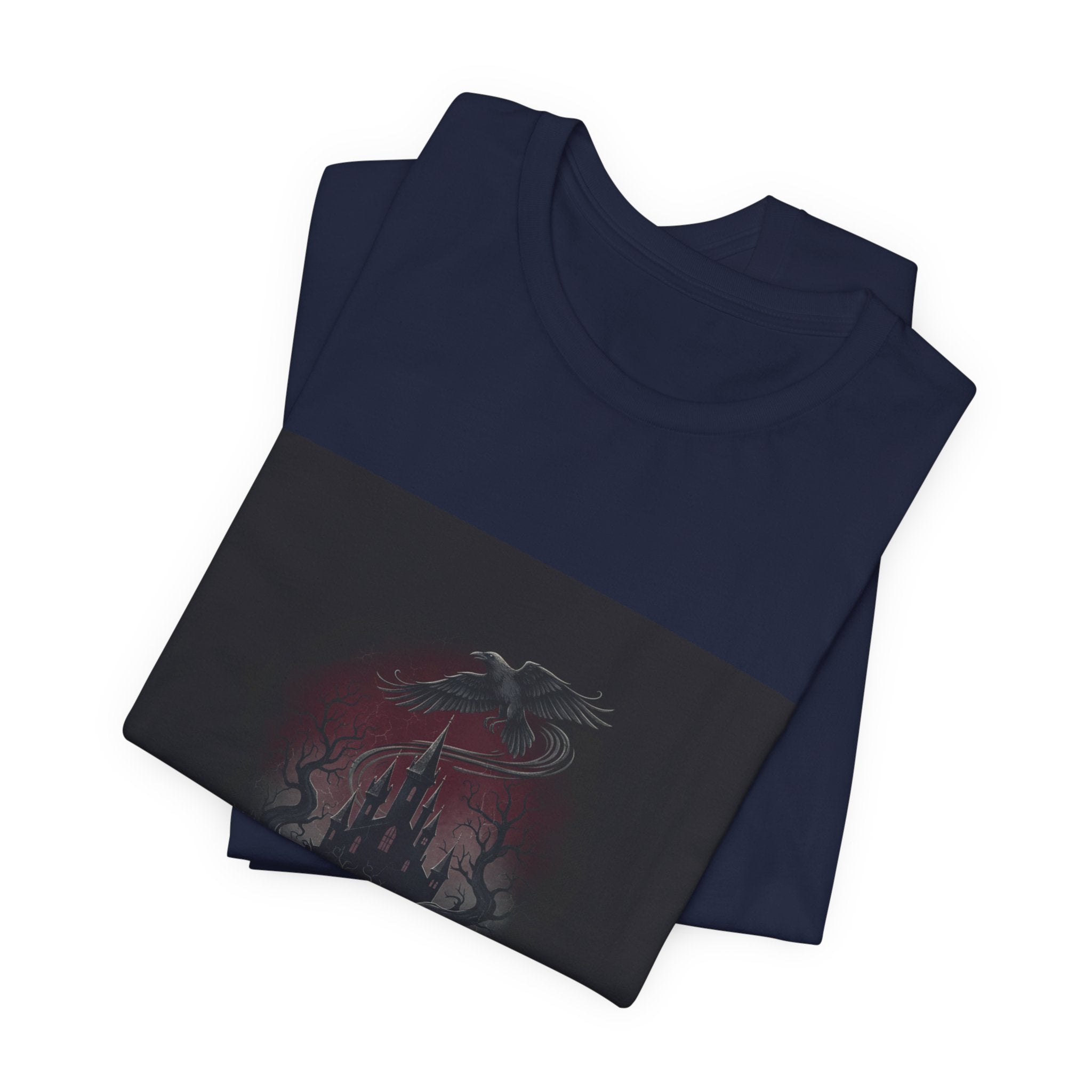 Medieval Castle Emblem Tee | Castlecore Gothic Blackletter T‑Shirt