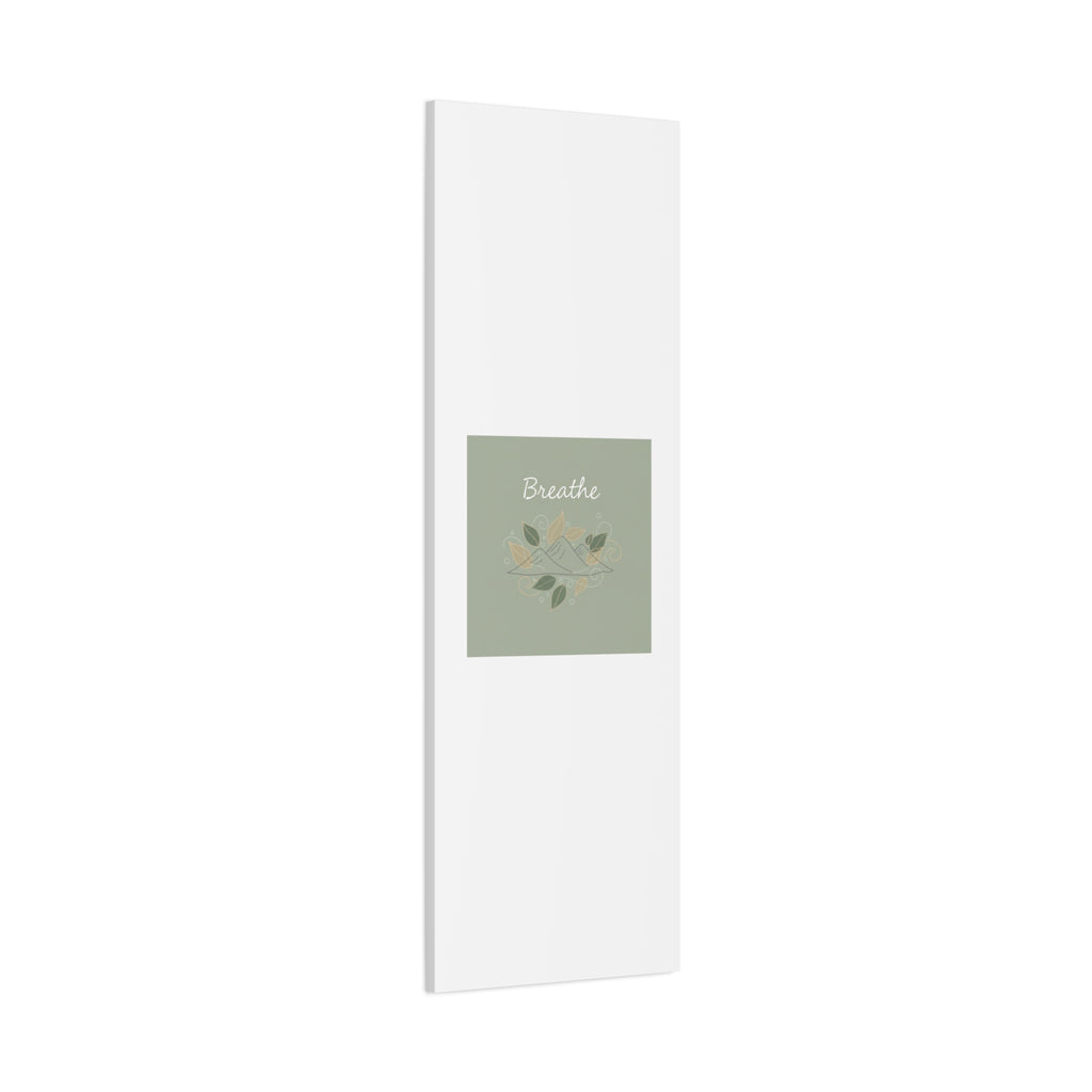 Breathe Mountain Line Canvas | Nature Symbols, Minimal Forest Wall Art