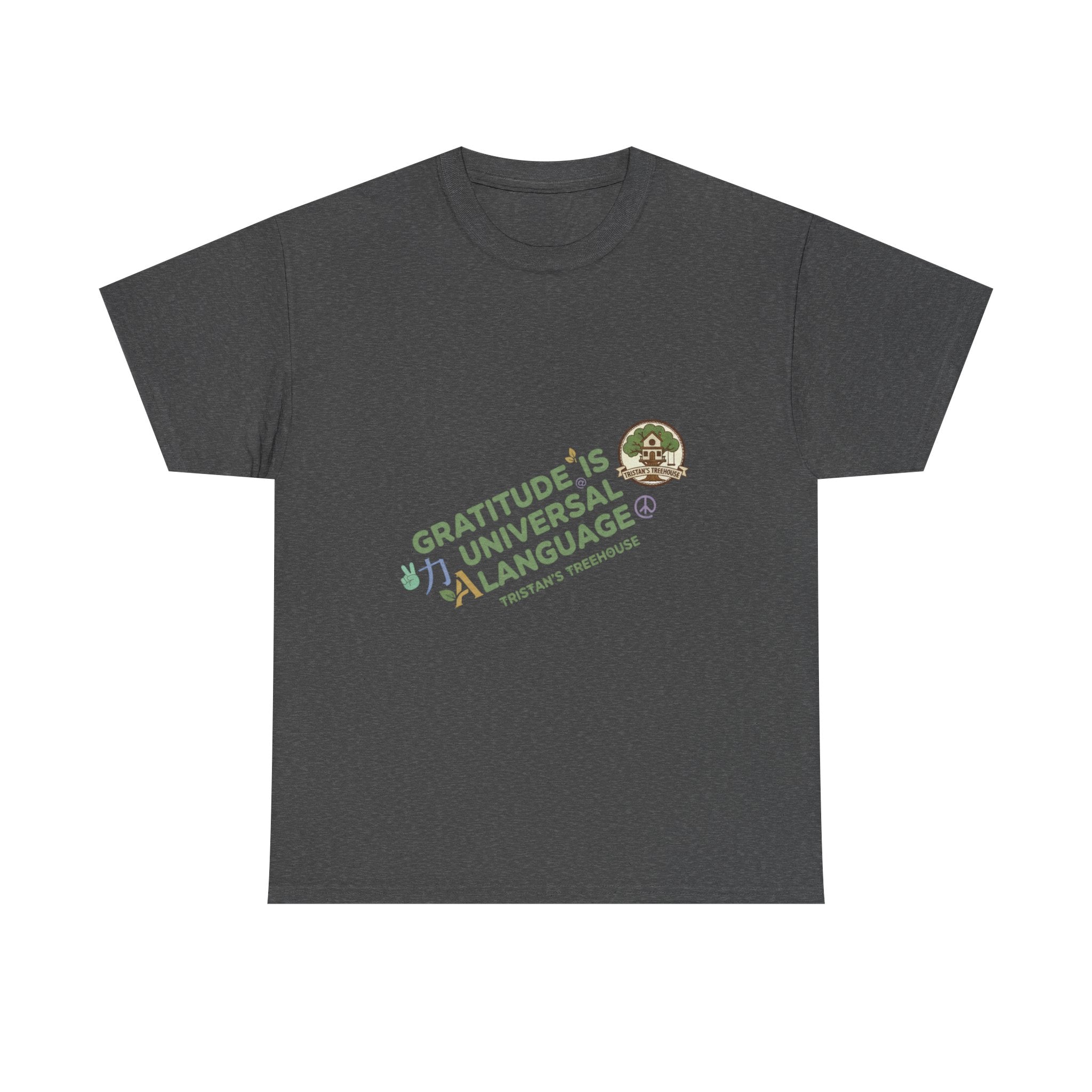Gratitude Is A Universal Language Tee — Positive Mindfulness Graphic T-Shirt