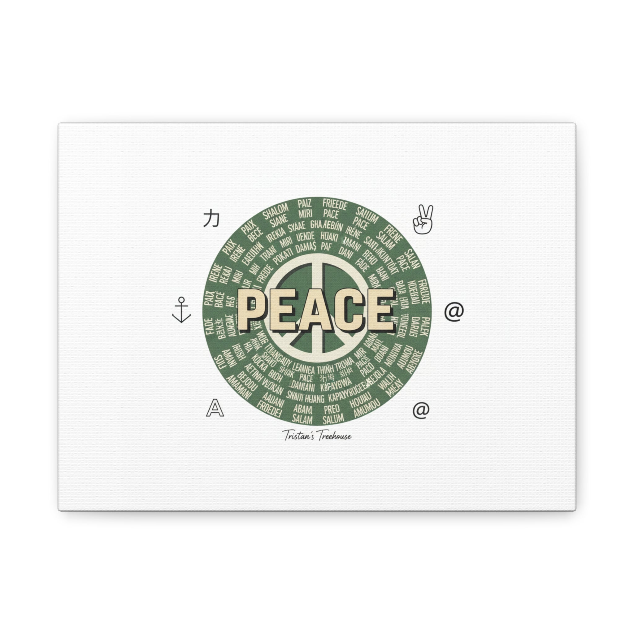 Peace doodle canvas | hand drawn sketch aesthetic, handwritten message