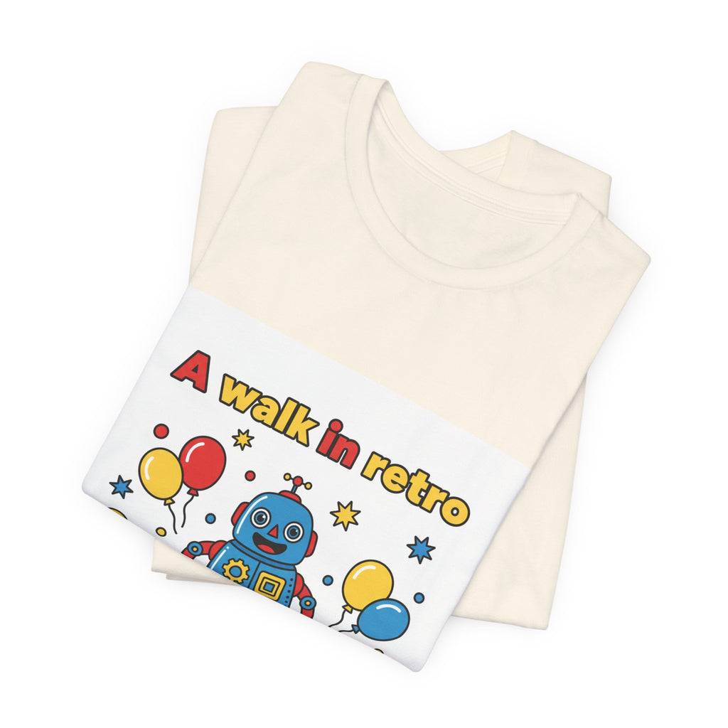 Retro Robot Toy Graphic Tee | Throwback Kid, Primary Colors
