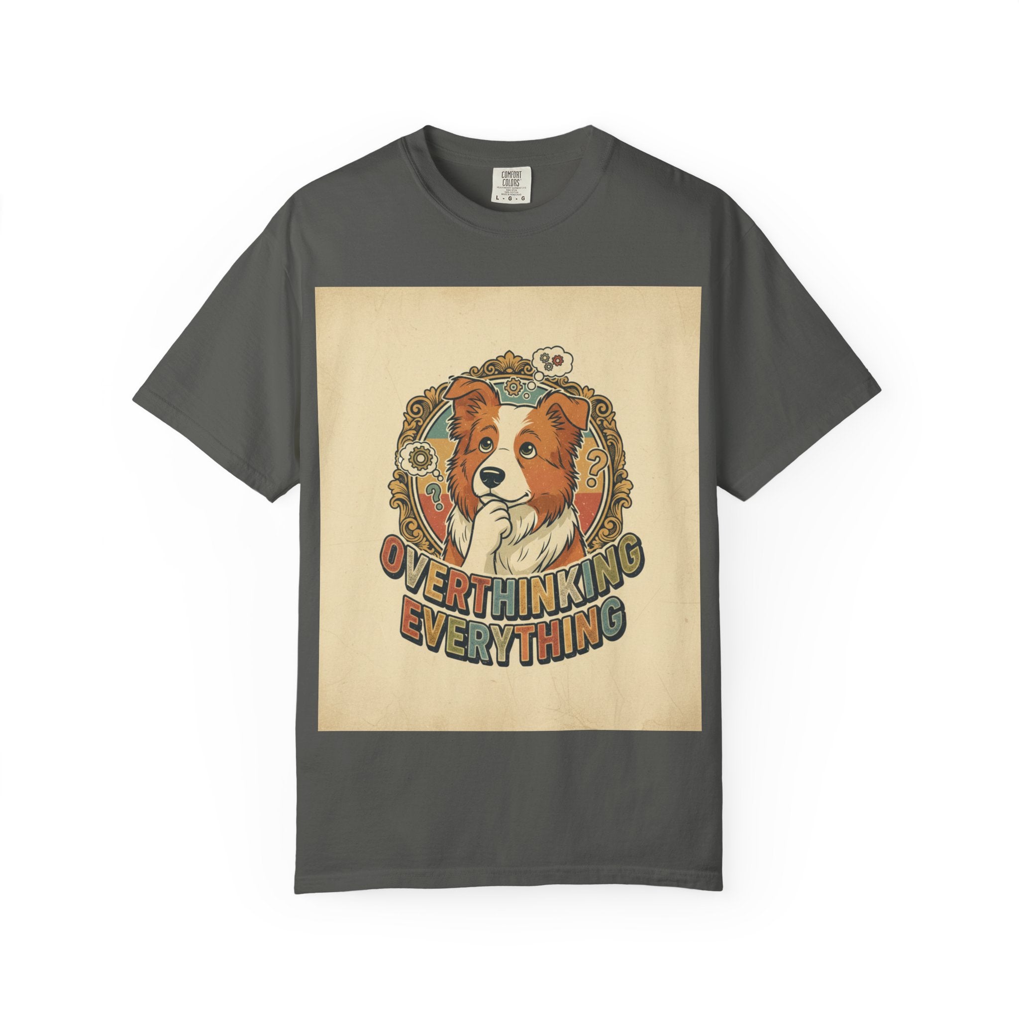 Overthinking Overrated Dog T-Shirt — Funny Dog Graphic Tee