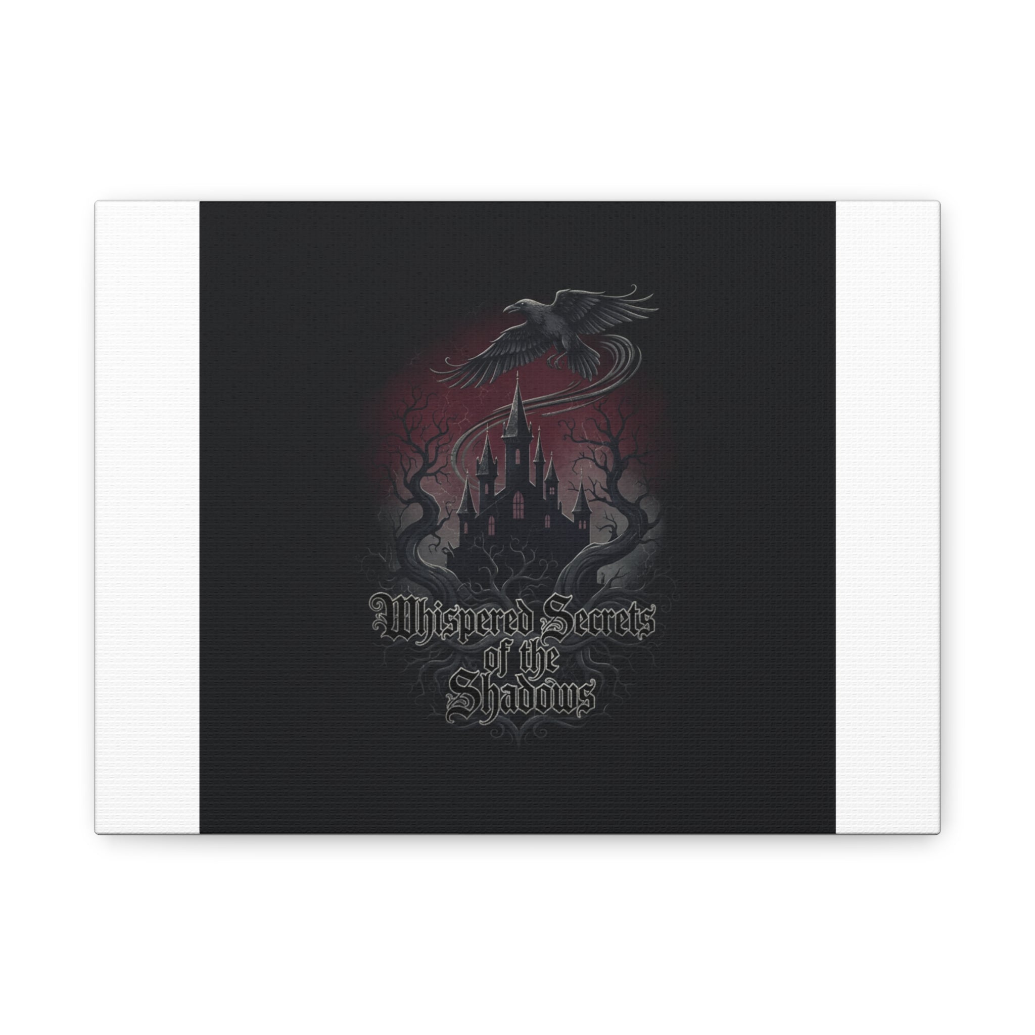 Whispered Secrets of the Shadows Castle Wall Art, Matte Canvas | Gothic Medieval Decor