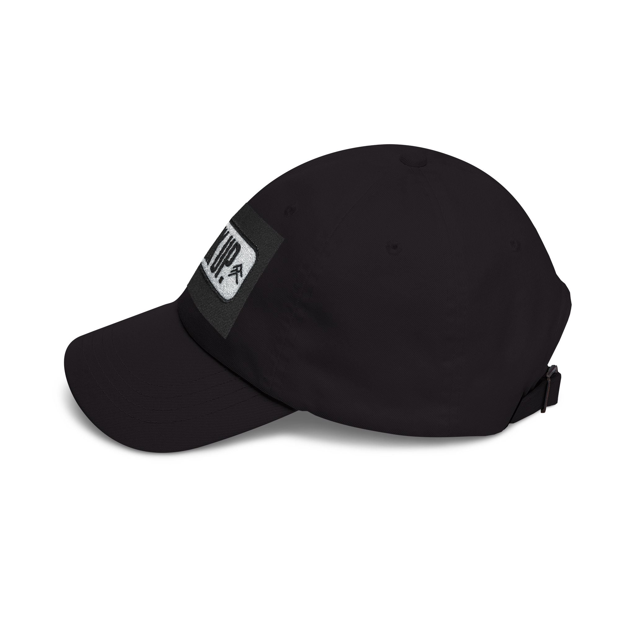Look Up Embroidered Dad Cap — Minimalist White Baseball Hat
