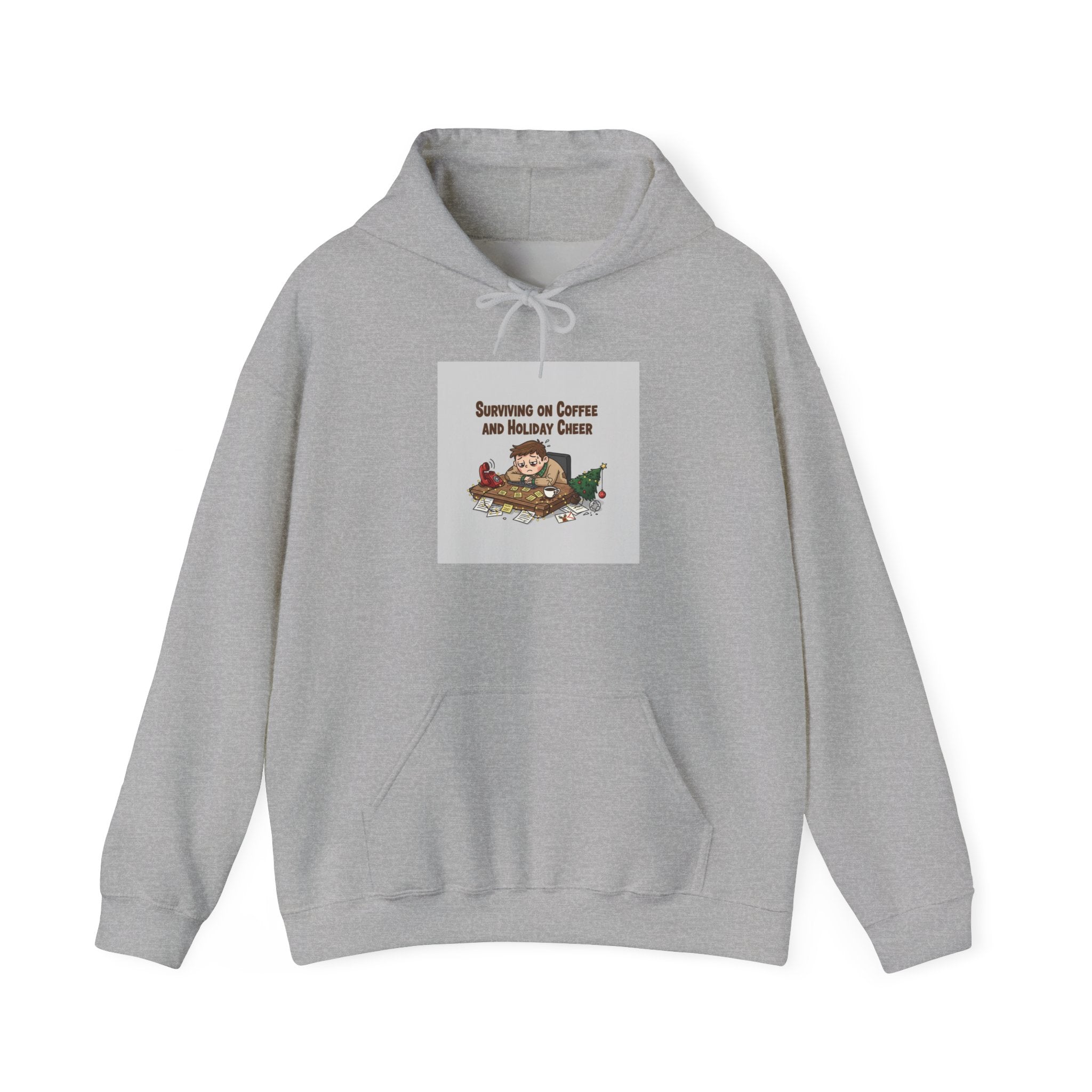 festive but tired hoodie | holiday stress shirt, burnout meme