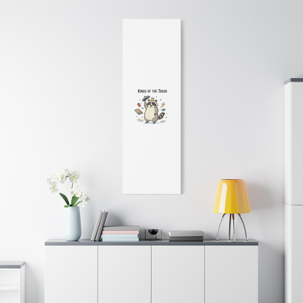 Kings of the Trash Canvas, Raccoon Doodle | Trash Panda, Goofy Critter Art