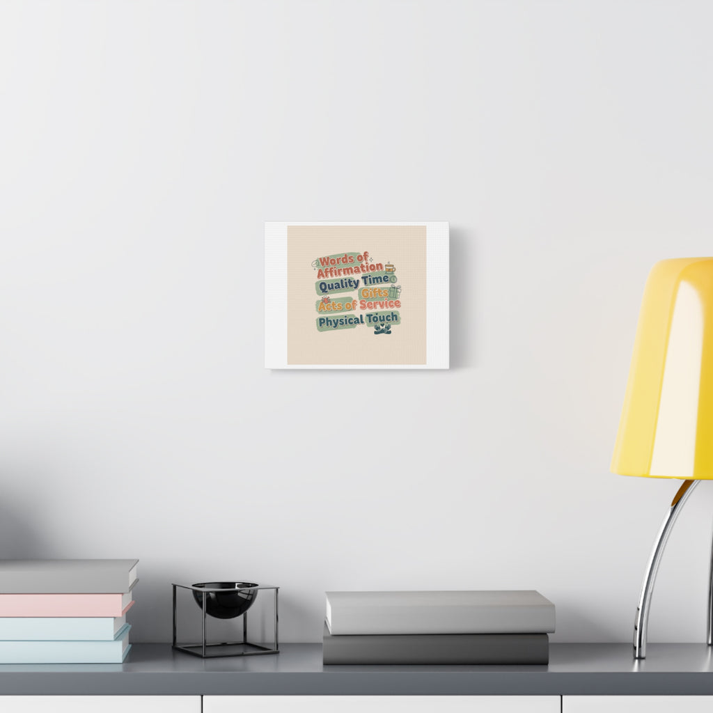 Love Languages List Matte Canvas Wall Art | love language meme, relationship humor