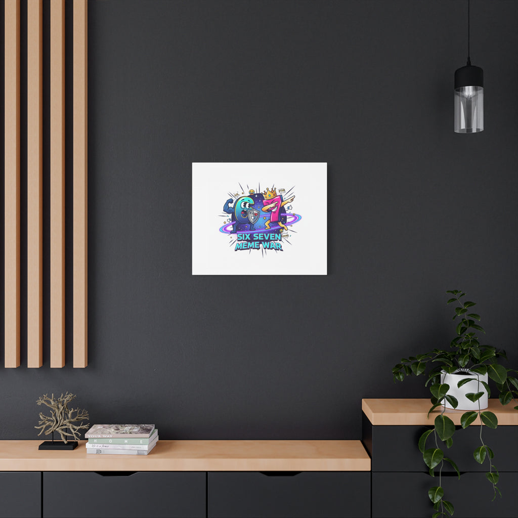 Six Seven Meme War Canvas | Legendary Internet Battle Art, Viral Culture Wall Decor