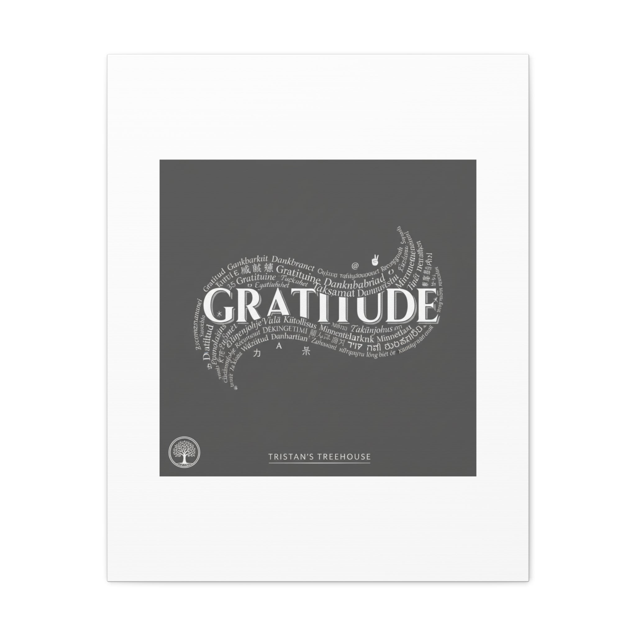 Gratitude Wall Art Matte Canvas | Tiny Treats, sweet uplifting print