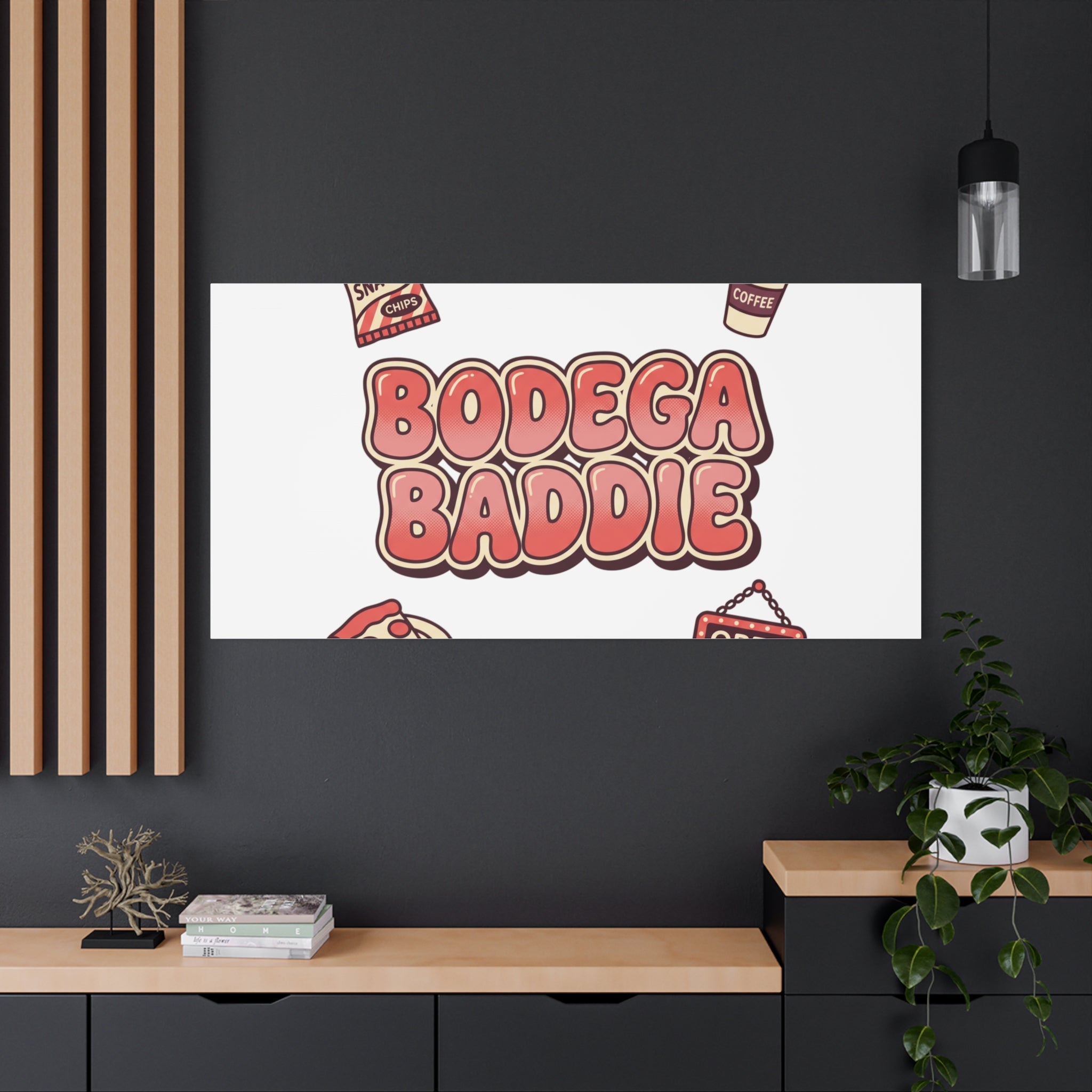 Bodega Baddie Matte Canvas, Stretched | NYC Y2K Corner Store Vibes