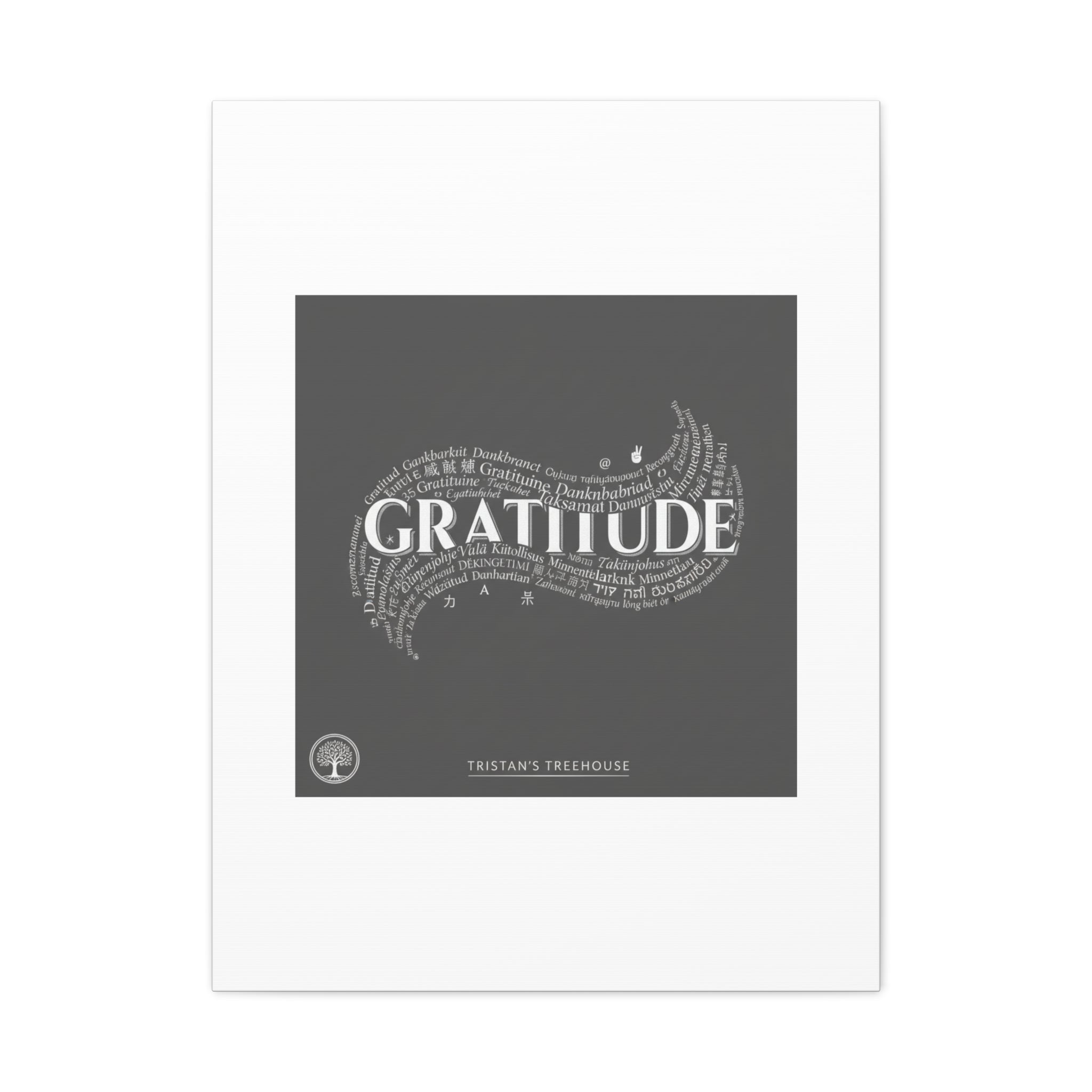 Gratitude Wall Art Matte Canvas | Tiny Treats, sweet uplifting print