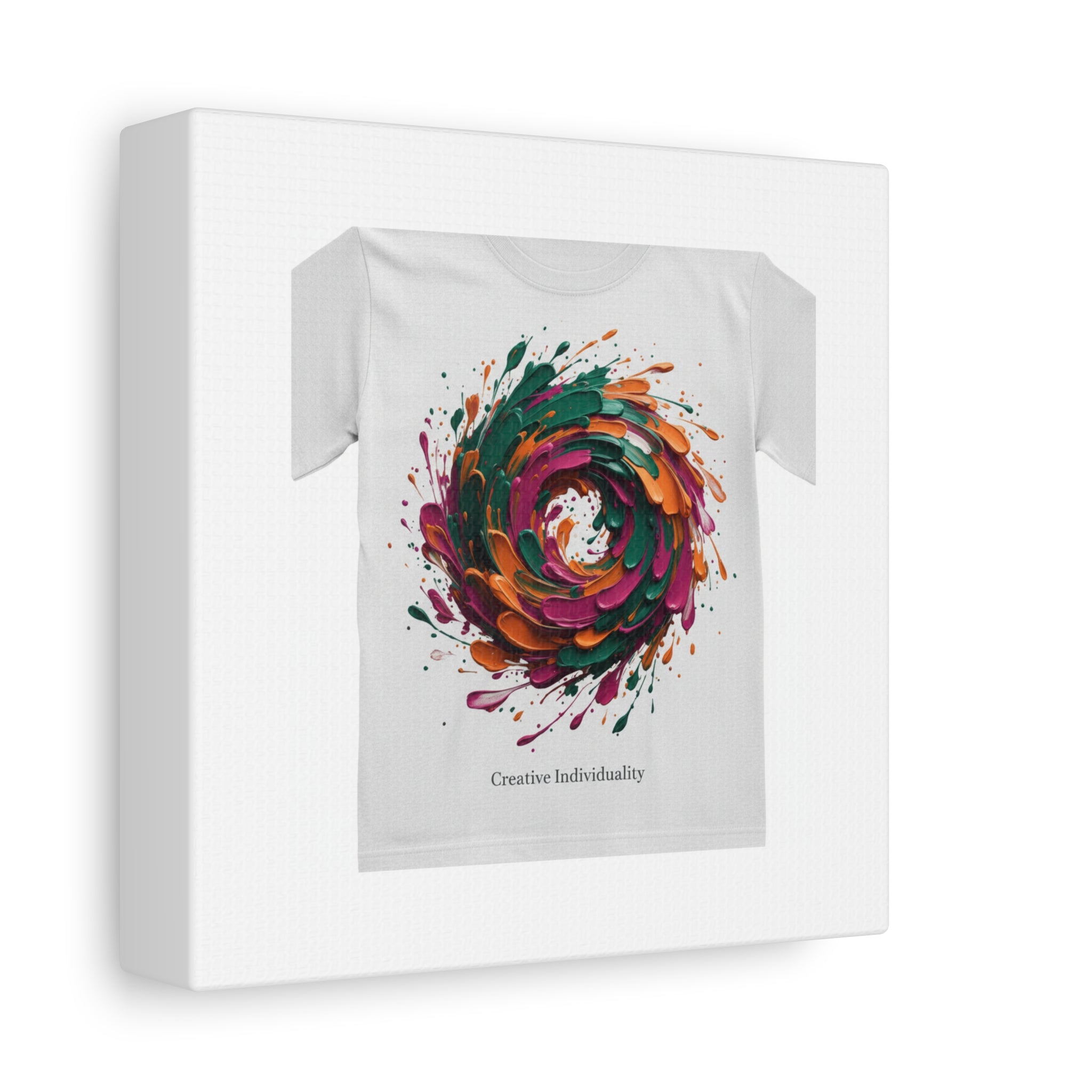 Painterly Abstract Floral Swirl Canvas | Matte Stretched Canvas