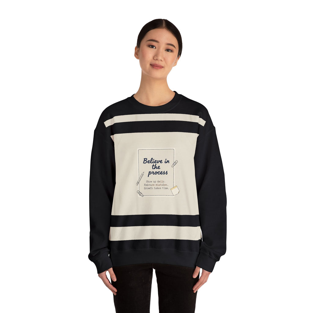 Believe in the Process Sweatshirt | note to self, post‑it note design