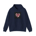 Distressed Heart Collage Hoodie | Soft Grunge Hearts, punk heart design