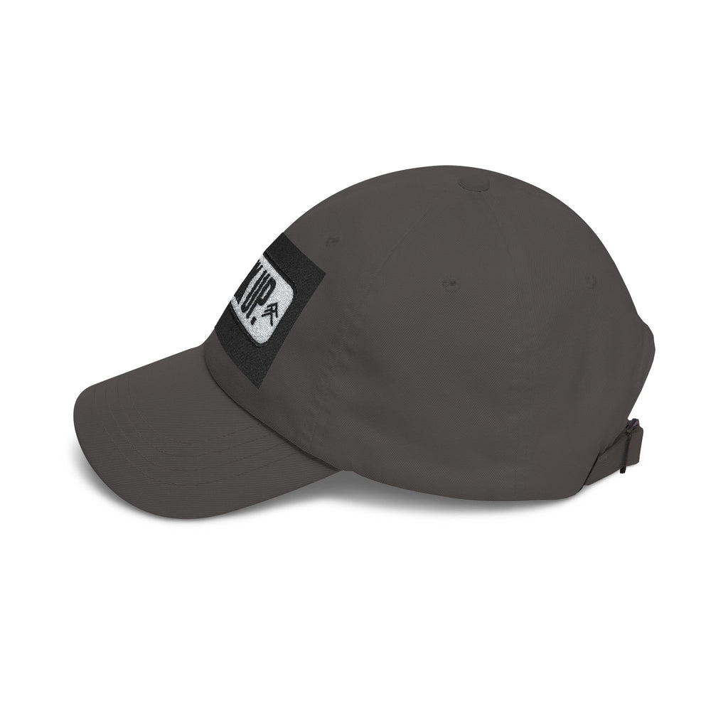 Look Up Embroidered Dad Cap — Minimalist White Baseball Hat
