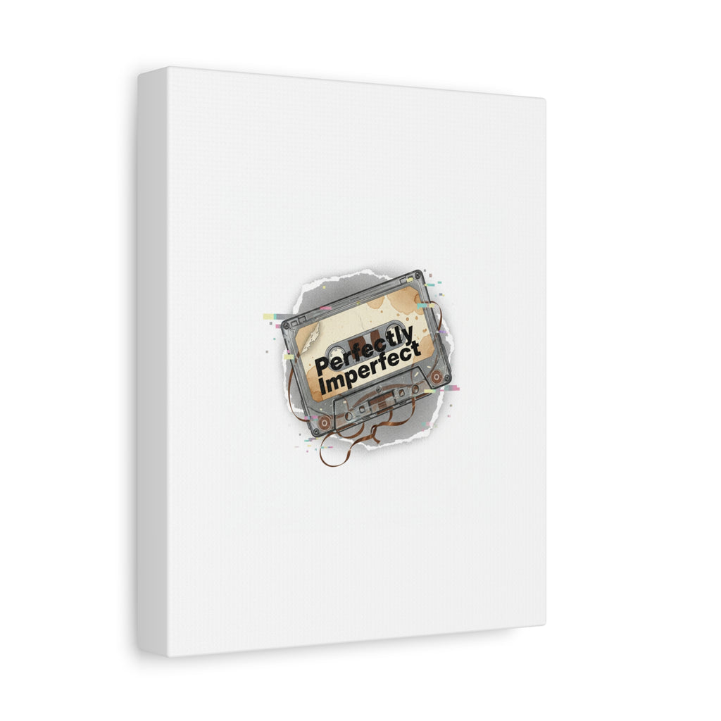 Perfectly Imperfect Cassette, Canvas Print | Analog Error, glitch art static