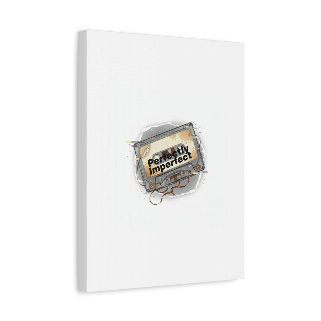 Perfectly Imperfect Cassette, Canvas Print | Analog Error, glitch art static
