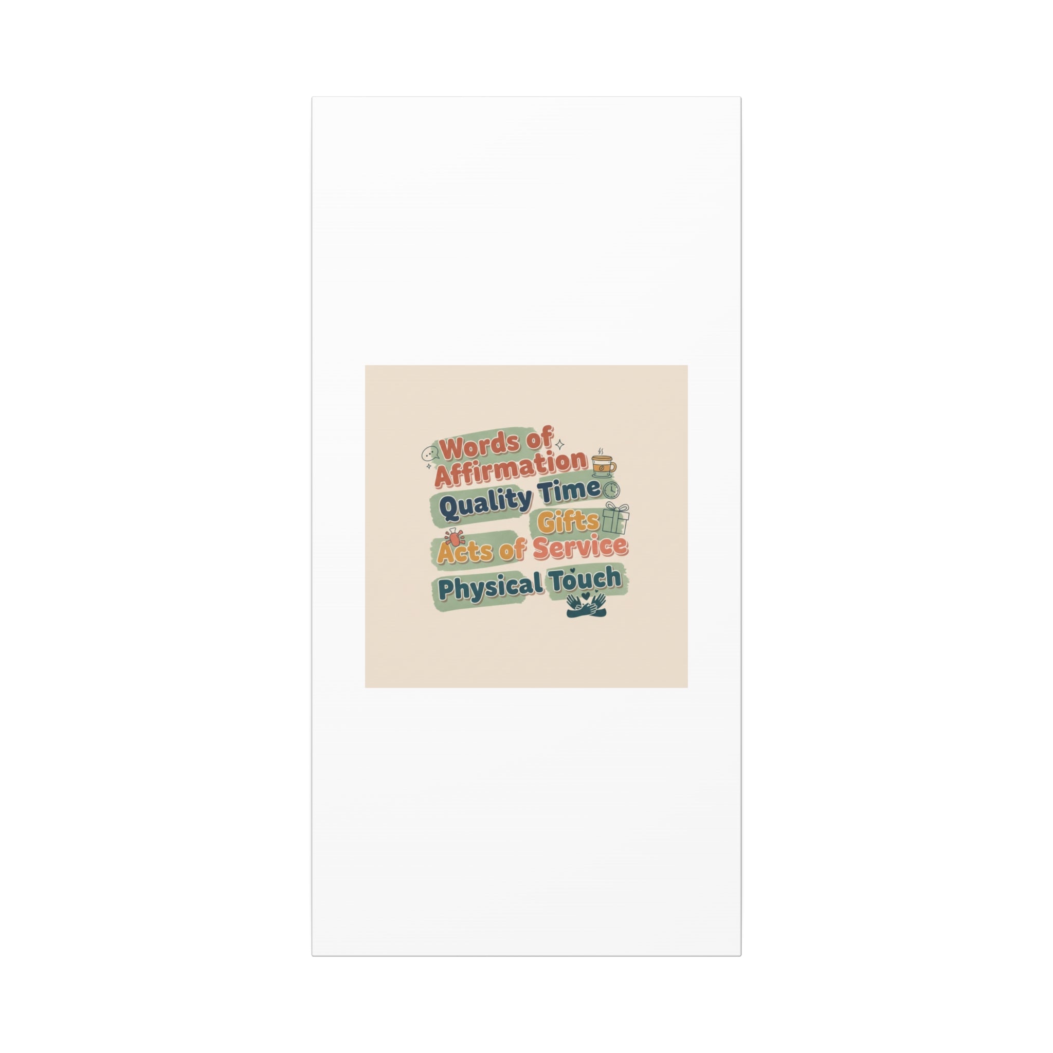 Love Languages List Matte Canvas Wall Art | love language meme, relationship humor
