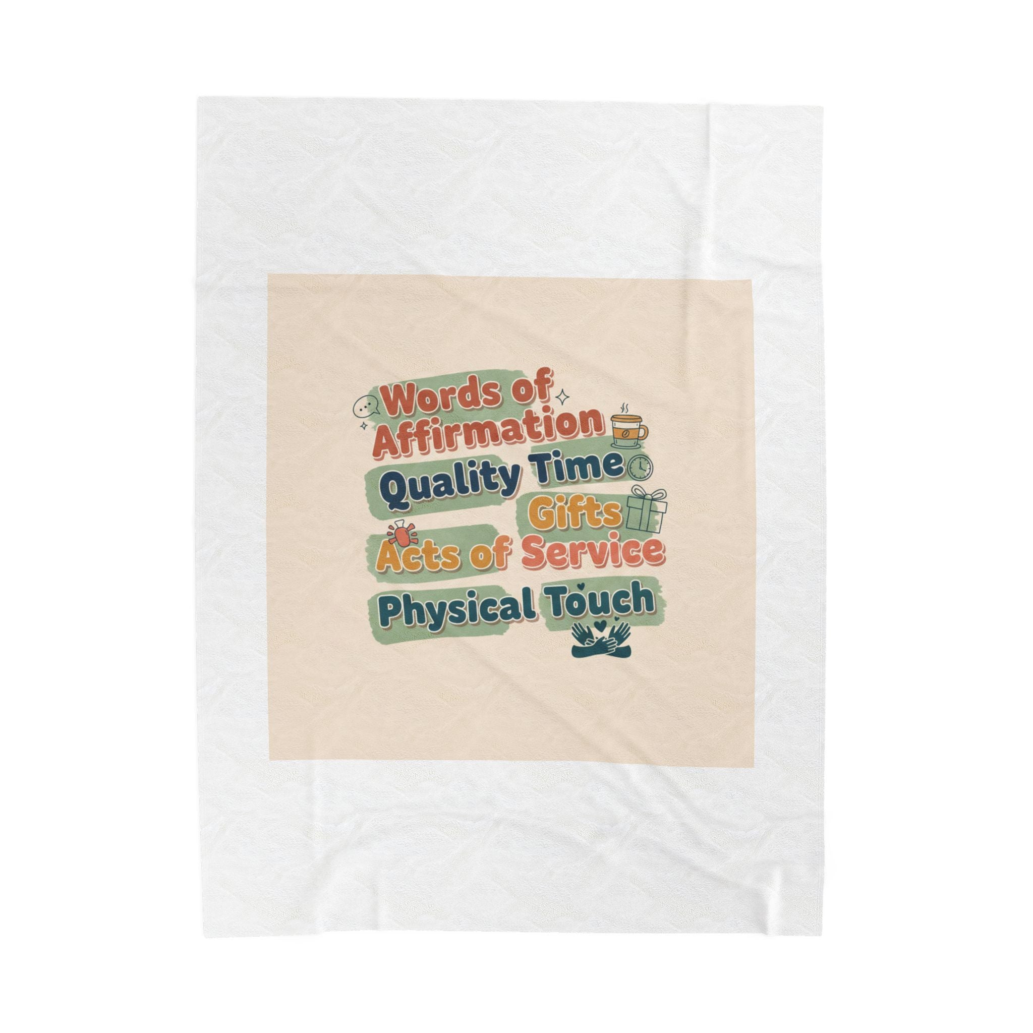 Love Languages Meme Plush Blanket | acts of snacks, quiet love