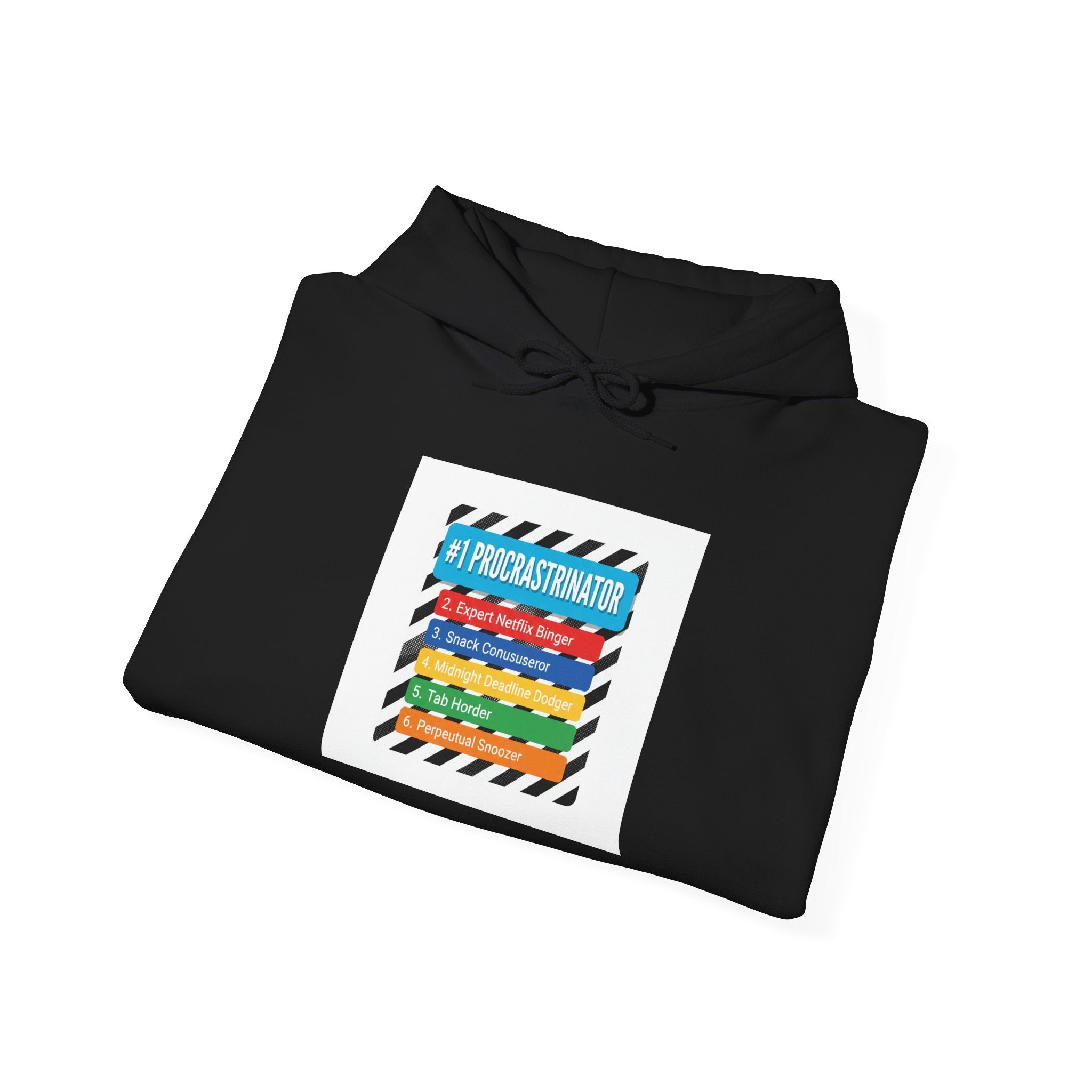 #1 Procrastinator Hoodie | Top-List Ranking Graphic, List Lover Apparel