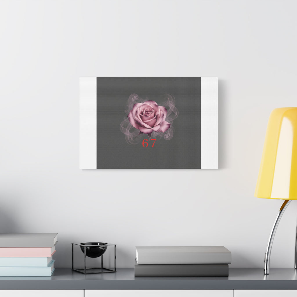 6 7 Valentine's Canvas | Viral Gothic Rose Wall Art | 6 7 Meaning Dark Romance