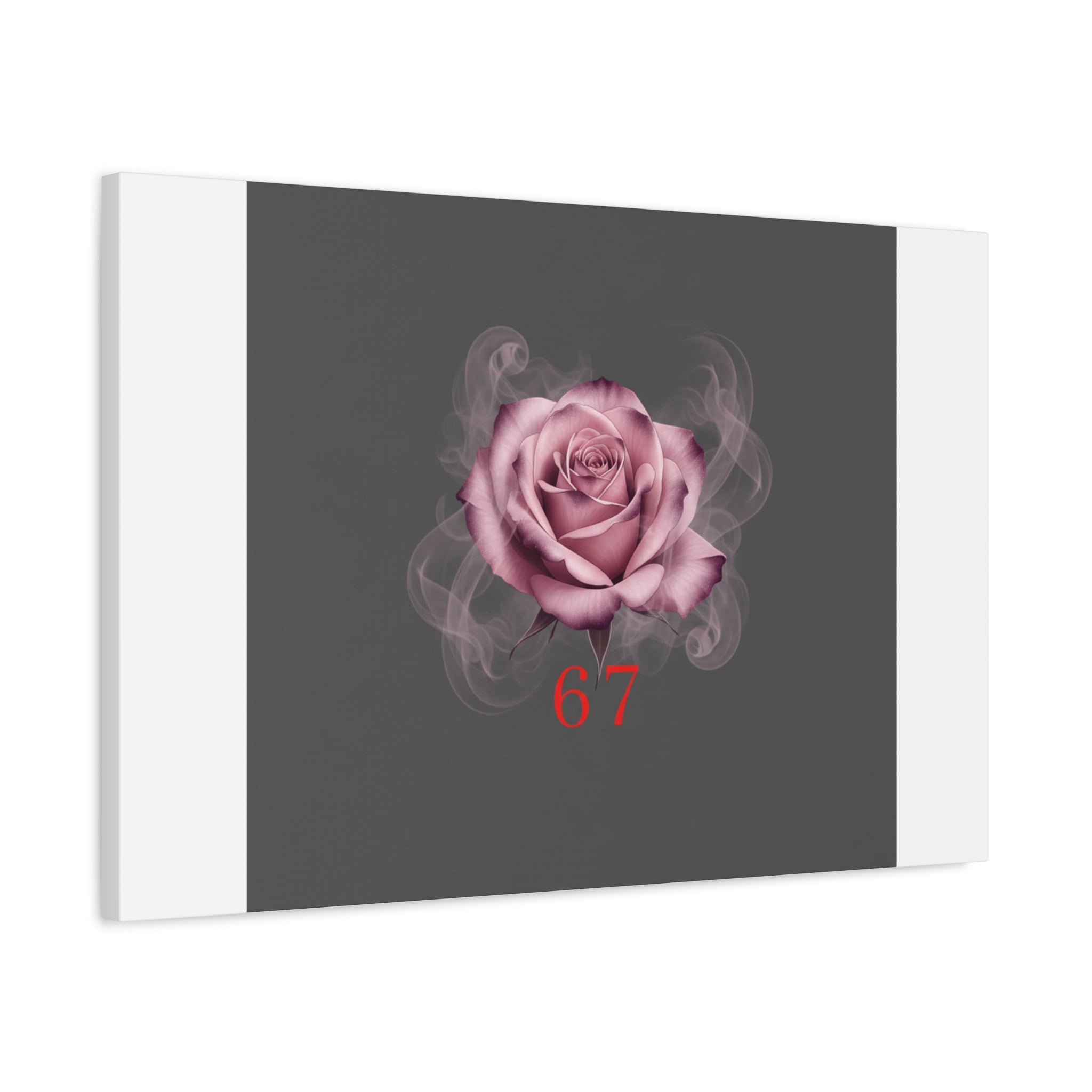 6 7 Valentine's Canvas | Viral Gothic Rose Wall Art | 6 7 Meaning Dark Romance