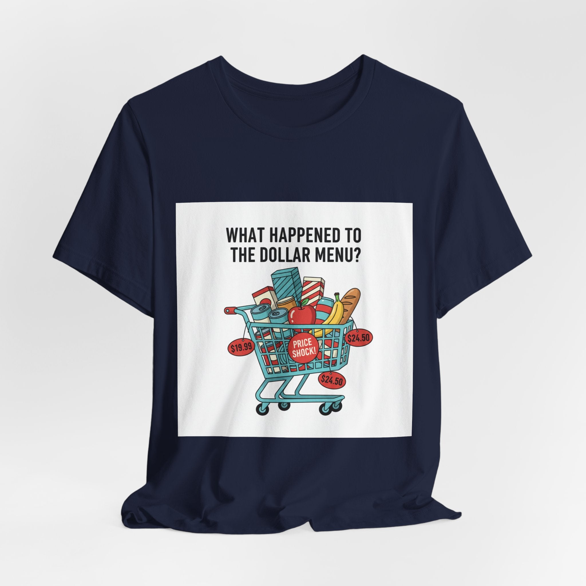 What Happened to the Dollar Menu Tee | grocery prices shirt, budget humor