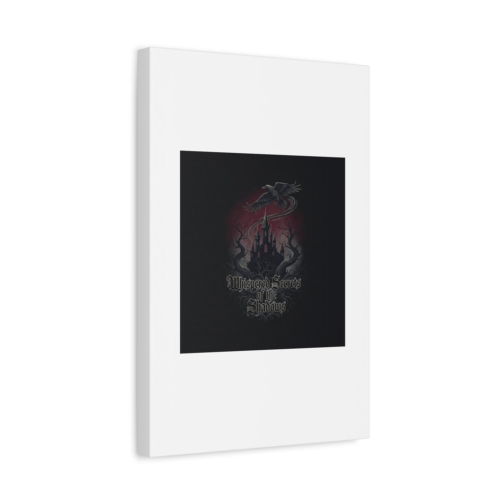 Whispered Secrets of the Shadows Castle Wall Art, Matte Canvas | Gothic Medieval Decor