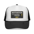 Motivation Is A Universal Language Trucker Cap — Motivational Mesh Back Hat