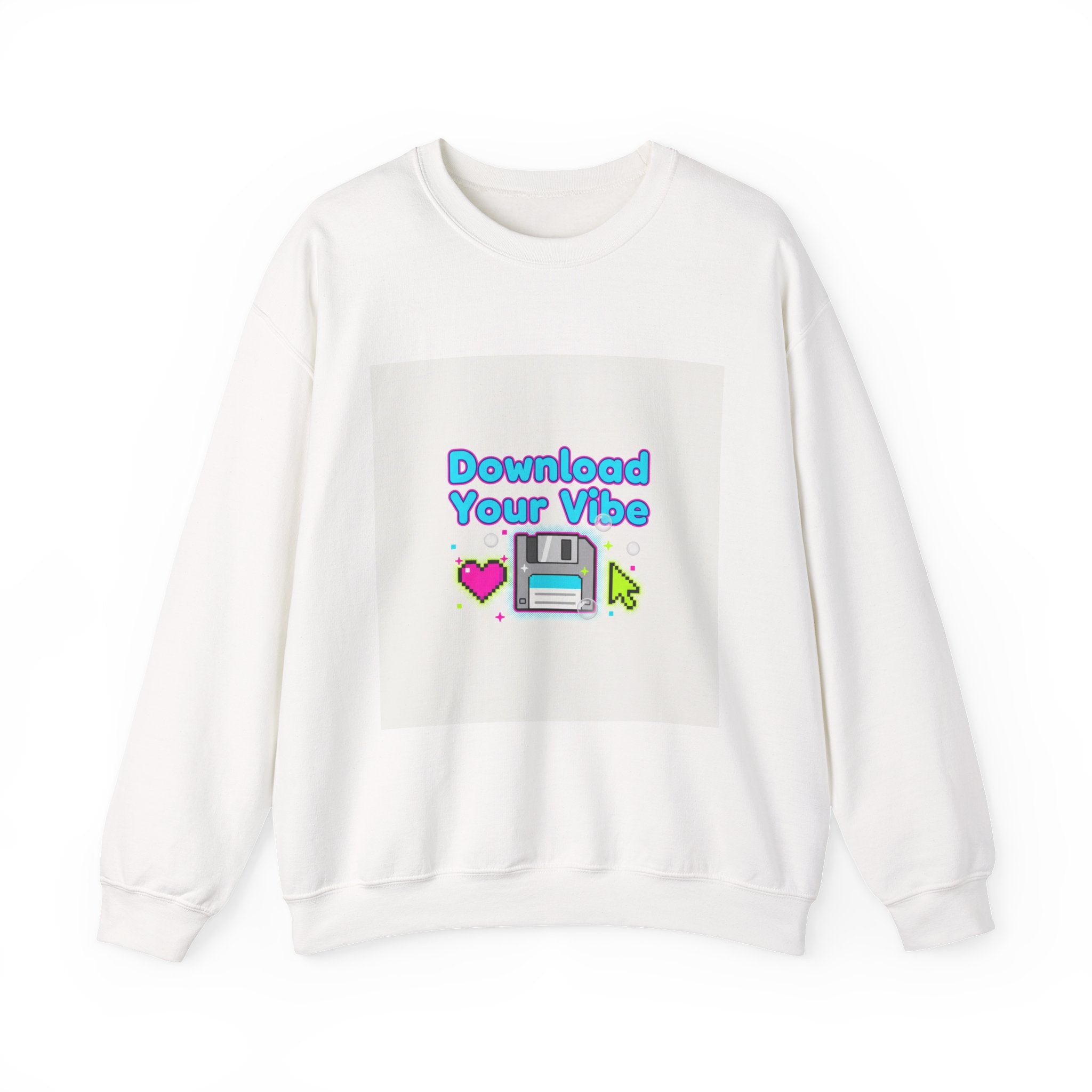 Download Your Vibe Sweatshirt | Y2K retro tech, pixel floppy art