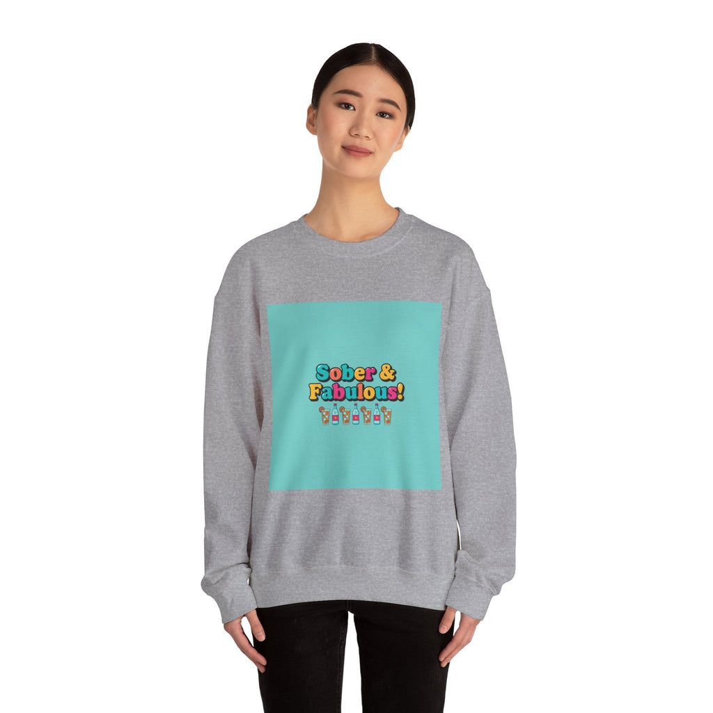 Sober & Fabulous Crewneck Sweatshirt, Dry January, Mocktail Trend